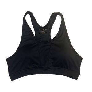 Elle Sport Black Sports Bra Size Large